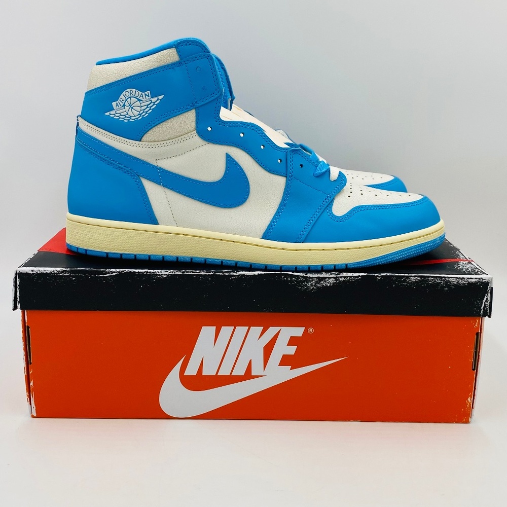 NIKE AIR JORDAN 1 RETRO HIGH OG Basketball Shoe (UNC/Carolina Blue)  #DZ5485-402